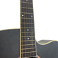 Donner DAG-1CB Matte Black Acoustic Guitar With Strap And Bag (Unused)