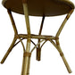 Vintage Rattan Wicker Round Side Table Boho Conservatory 60cm (Pre-Loved)