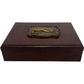 Vintage Brass Fish Design Wooden BoX (Pre-Loved)