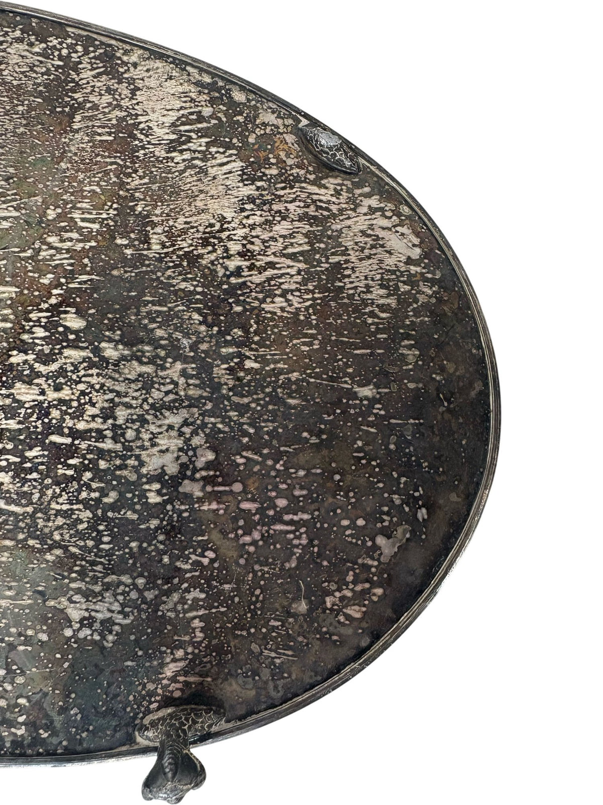 Antique Oval Silver-Plated Decorative Tray (Pre-Loved)