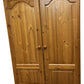 Wooden 2 Door Wardrobe Pine Style (Pre-Loved)