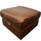 La-Z-Boy Brown Leather Storage Ottoman Footstool Lift Up Square (Pre-Loved)