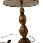 Vintage Wooden Table Lamp Beige Shade (Pre-Loved)