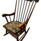 Vintage Wooden Rocking Chair with Floral Cushion (Pre-Loved)