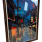 Framed Japanese Night Street Cityscape Art Print Wall Decor (Pre-Loved)
