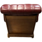 Vintage Oxblood Leather Wooden Base Armchair (Pre-Loved)