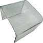 Modern Clear Bent Glass Coffee Table Curved Minimalist Design (Pre-Loved)