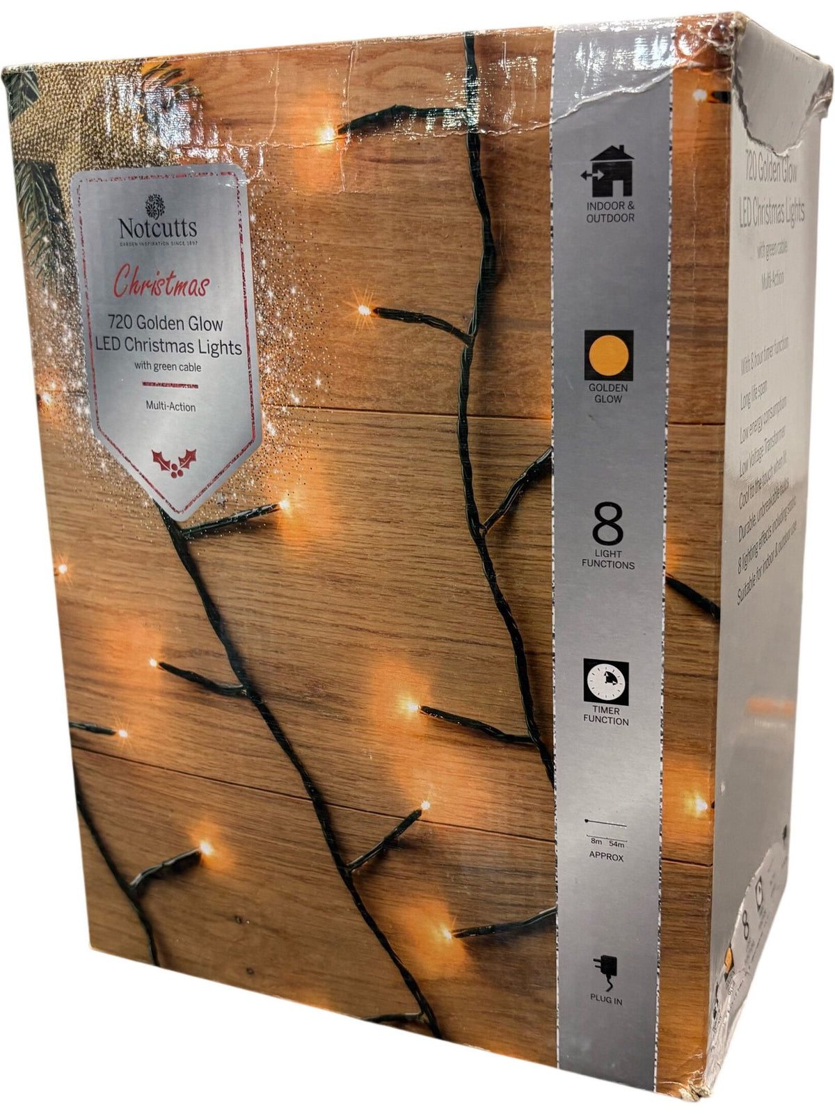 Notcutts LED Christmas Lights 720 Golden Glow