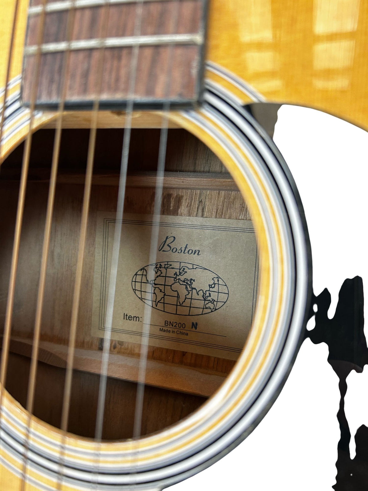 Boston BN200 Full Size Dreadnought Acoustic Guitar Natural 6 String (Pre-Loved)