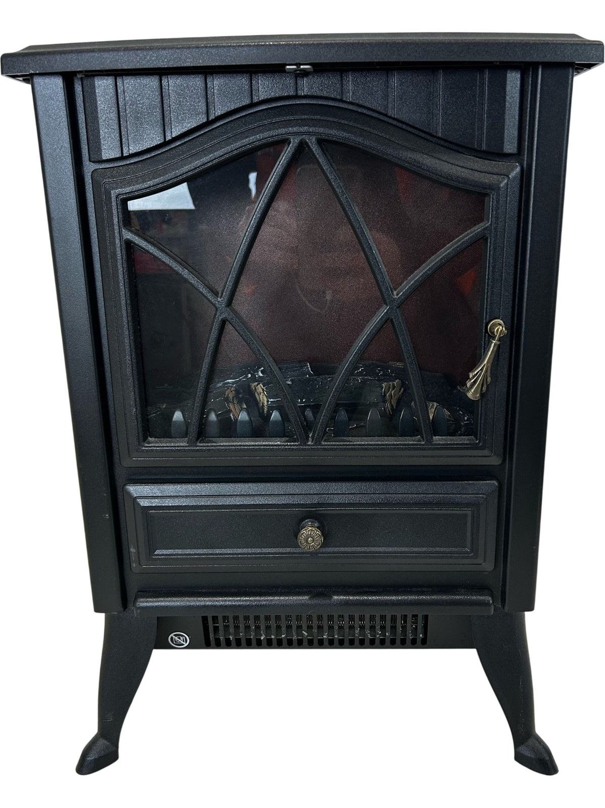 Blaupunkt 359793 1850W Log Effect Electric Stove Heater Black (Pre-Loved)