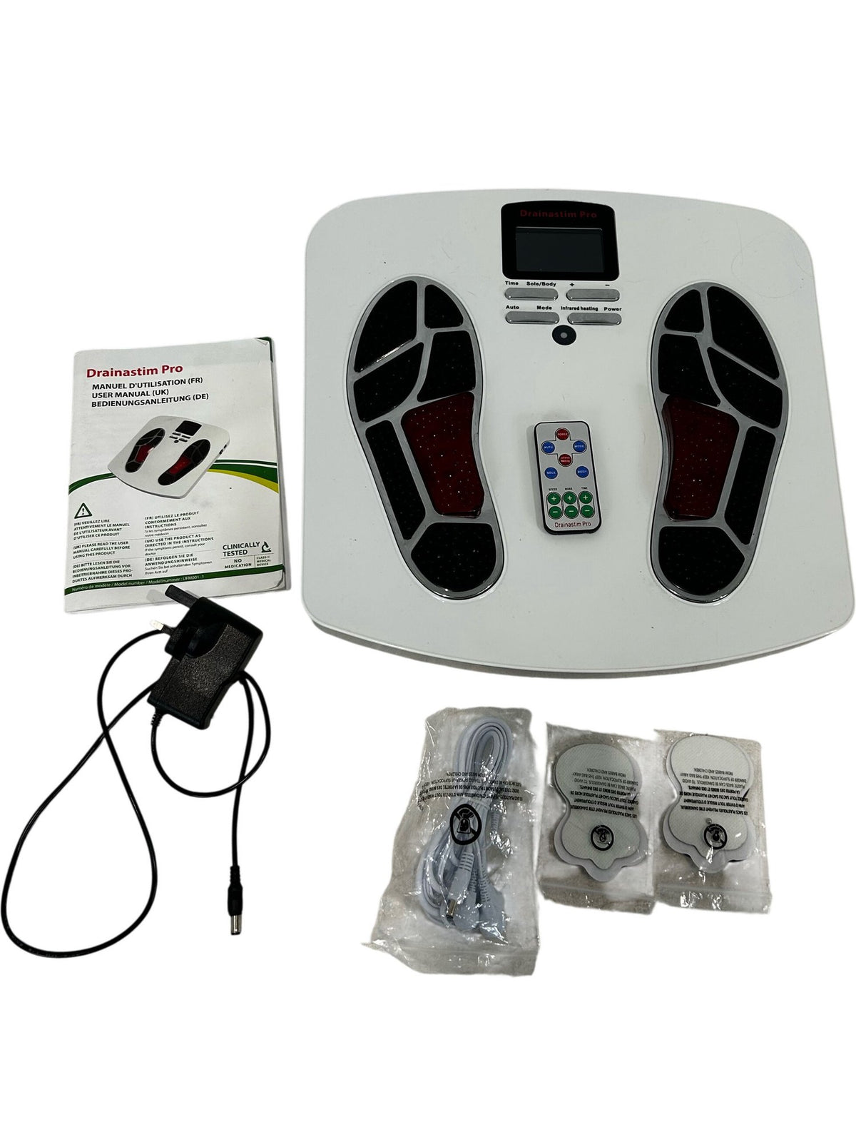 Drainastim Pro Foot & Body TENS Stimulator with Remote (Pre-Loved)