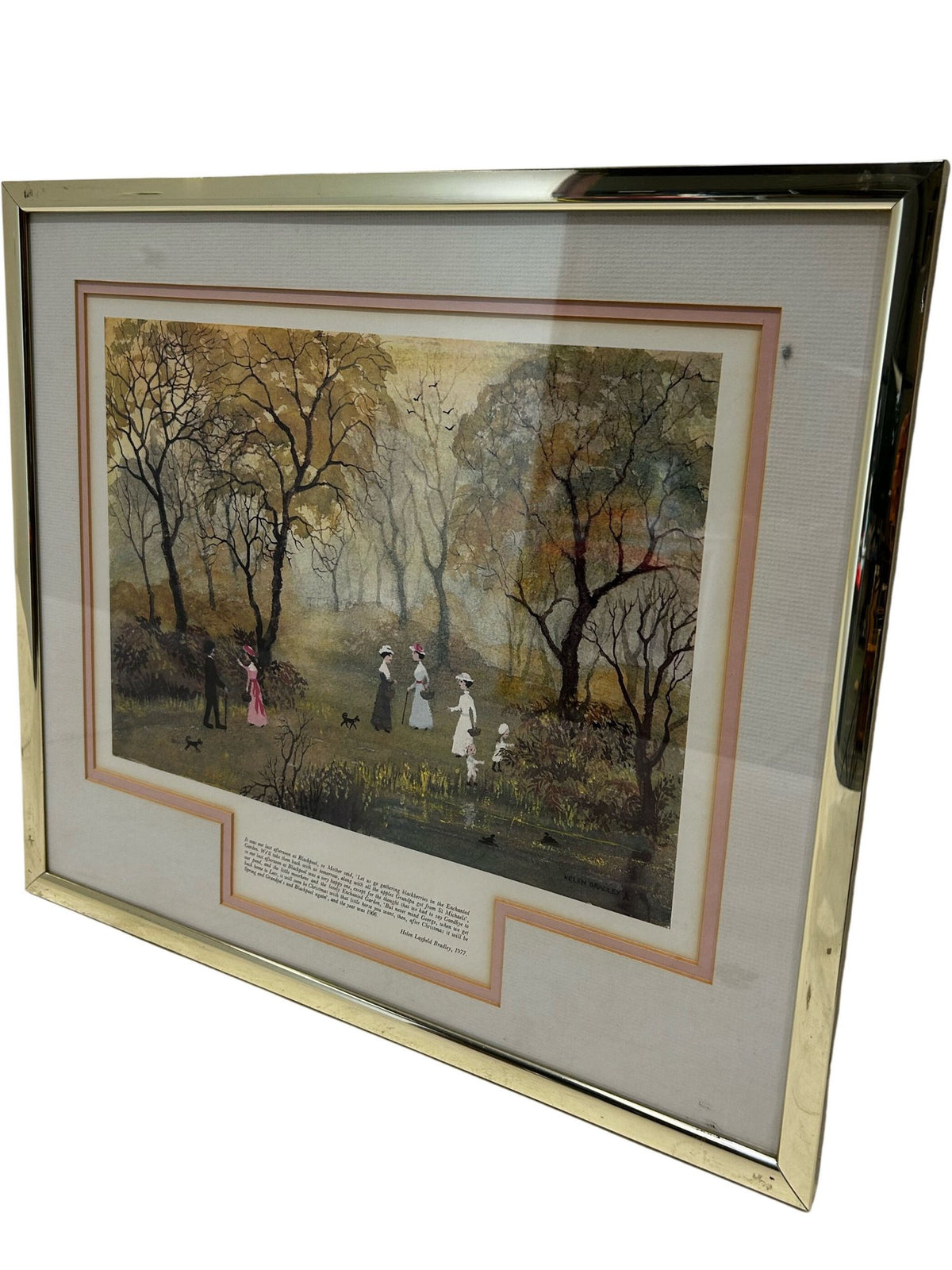 Helen Bradley Blackpool Scene Framed Print 1977 (Pre-Loved)