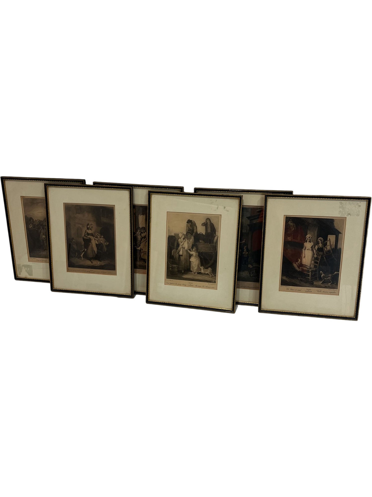 Set Of Vintage Framed Art Prints Cries From London Series (Pre-Loved)