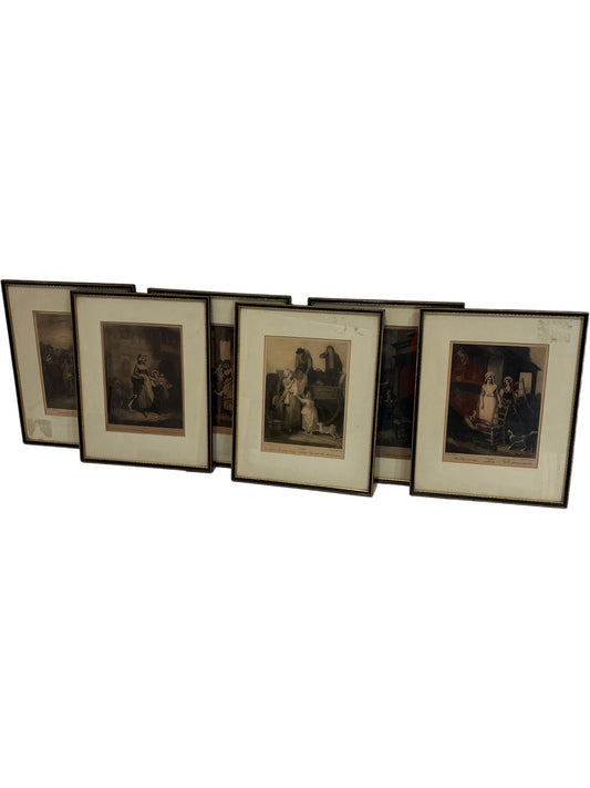 Set Of Vintage Framed Art Prints Cries From London Series (Pre-Loved)