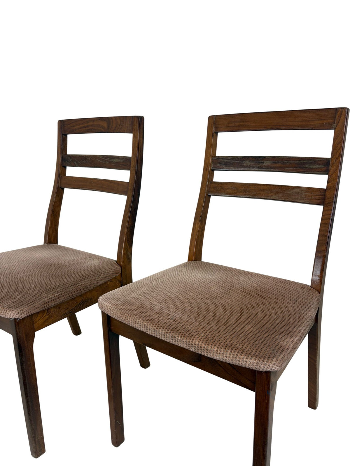 Vintage Wooden Dining Chairs Mid Century Set of 2 (Pre-Loved)