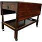 Vintage Drop Leaf Side Table with Drawer, Shelf & Castors (Pre-Loved)