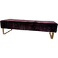 Upholstered Bench Purple Velvet (Pre-Loved)