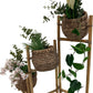 Tiered Bamboo Plant Stand Woven Baskets (Pre-Loved)