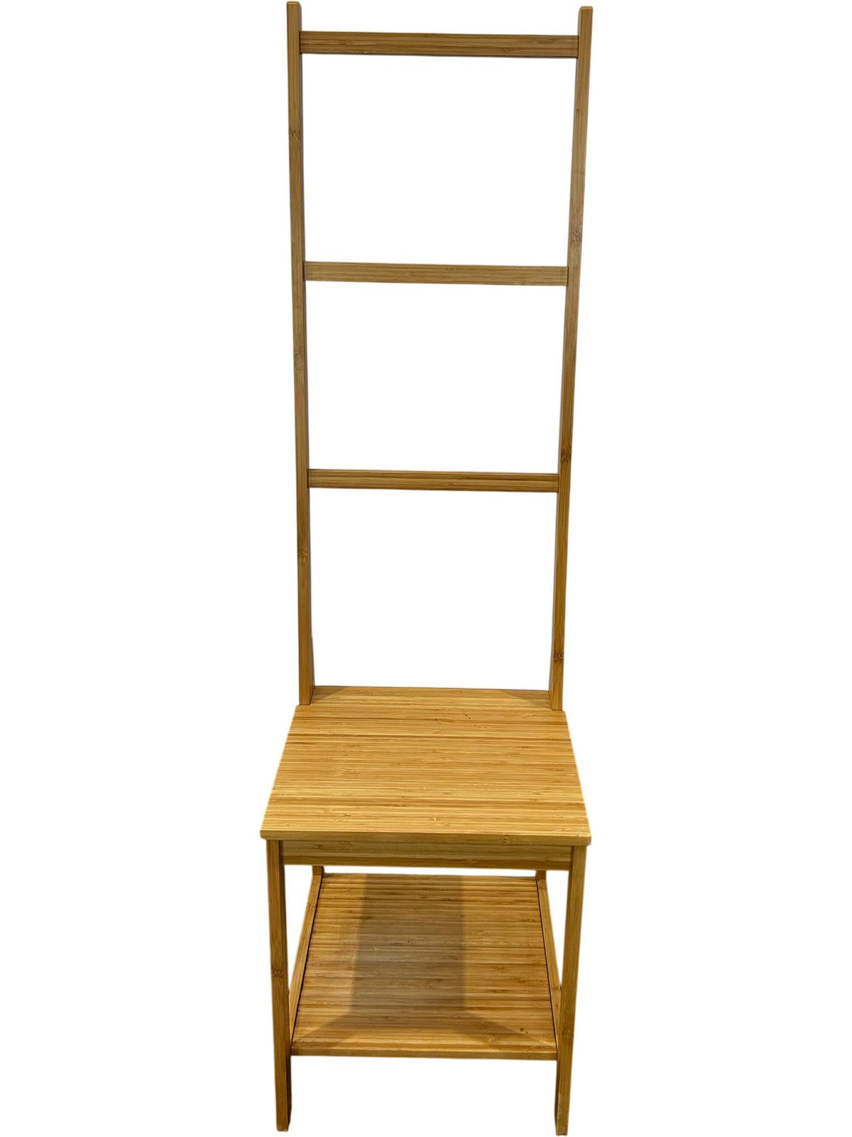 Freestanding Bamboo Towel Ladder Bathroom Organiser with Shelves (Pre-Loved)