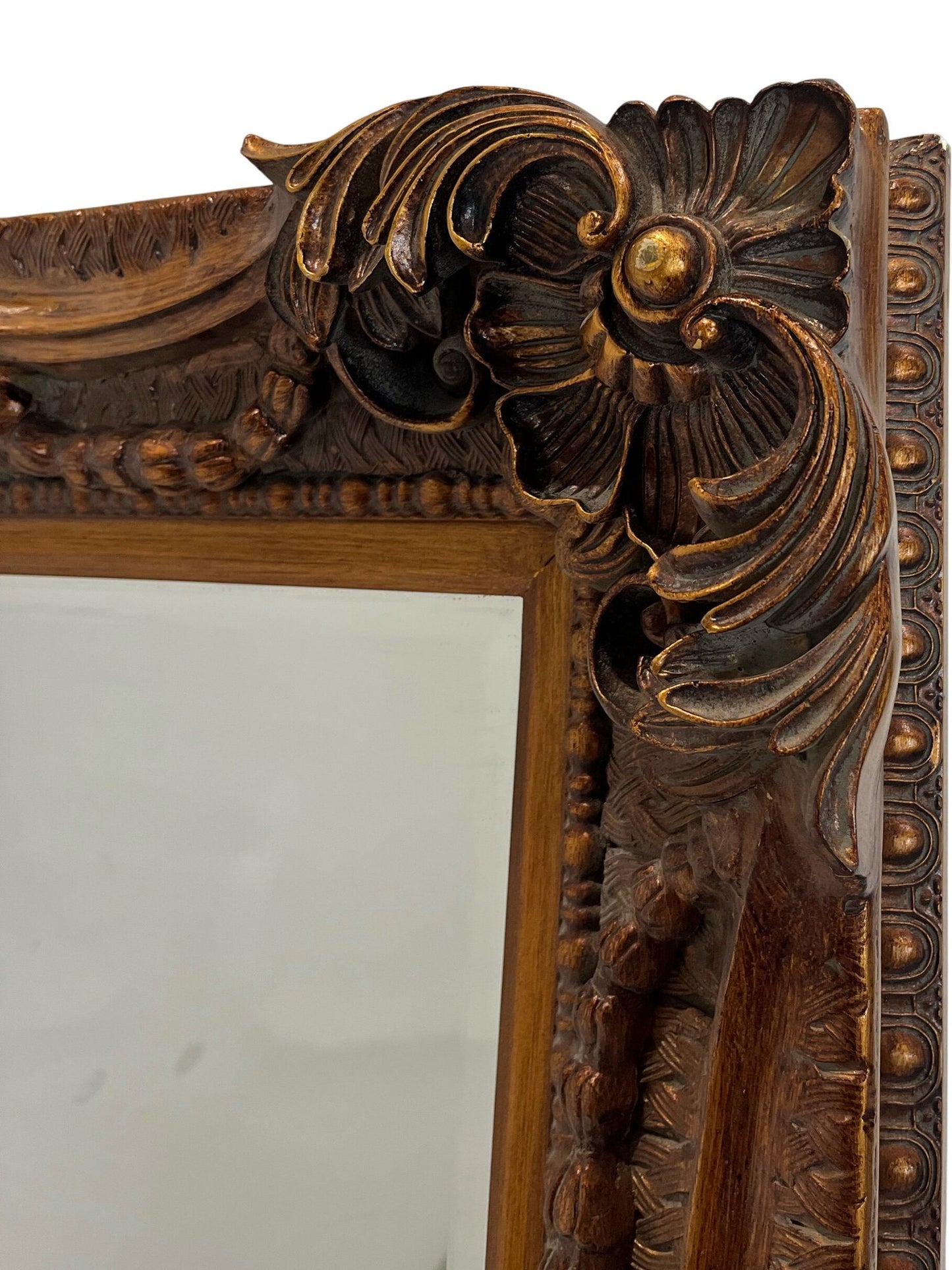 Premier Housewares Large Ornate Wall Mirror Bronze Frame (Pre-Loved)