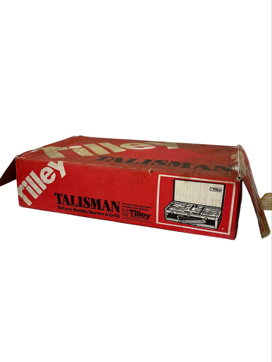 Vintage Tilly Talisman Red Deluxe Double Burner And Grill Gas Camping Stove (Pre-Loved)