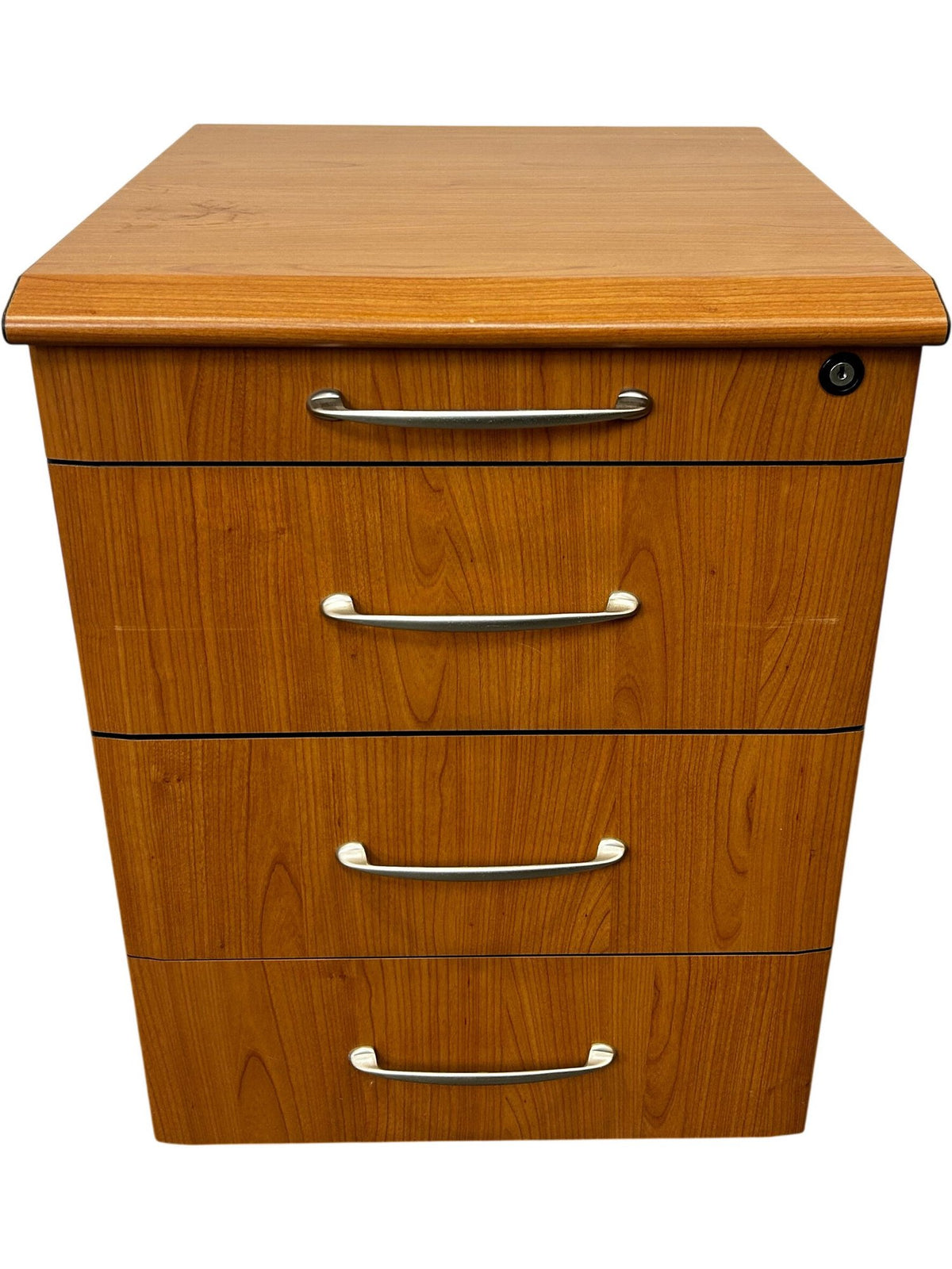 4 Drawer Lockable Office Filing Cabinet Pedestal Storage Unit (Pre-Loved)