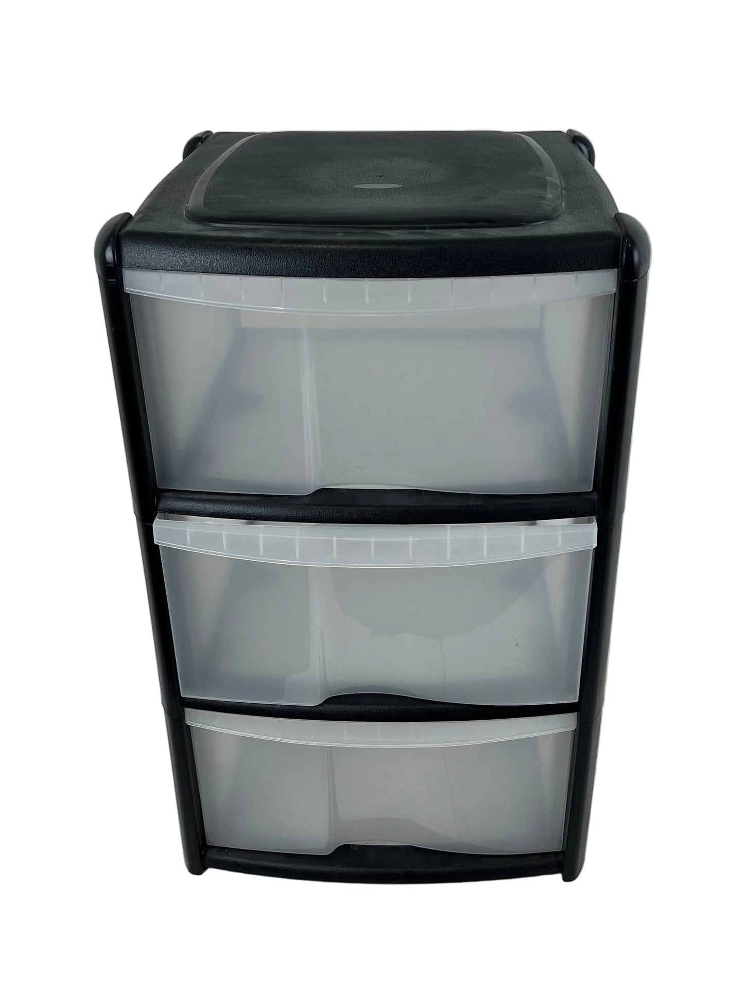 Black Plastic Set Of Drawers (Pre-Loved)