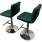 Green Bar Stools Adjustable Height (Pre-Loved)