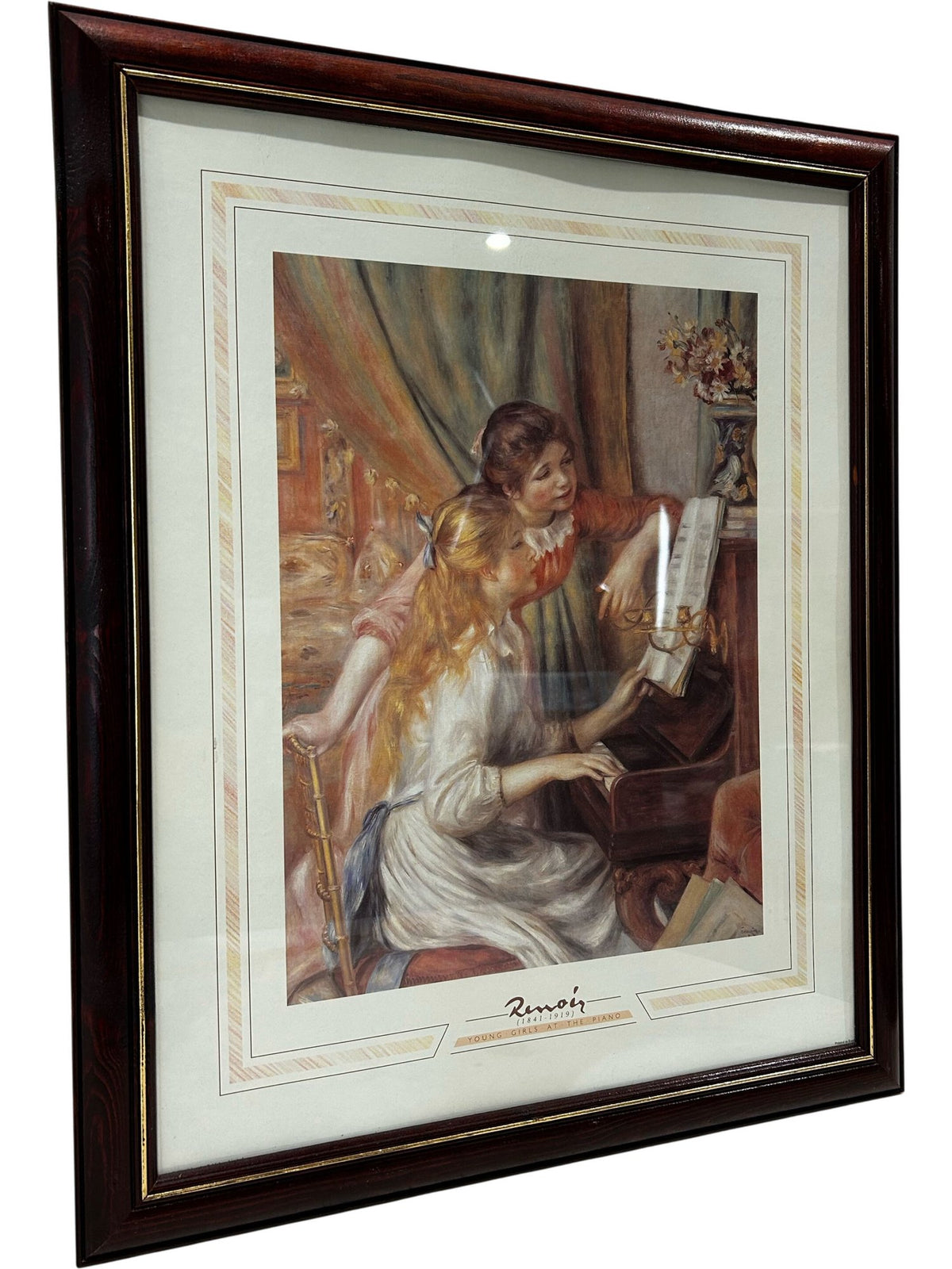 Renoir Young Girls at the Piano Framed Art Print 58cm (Pre-Loved)