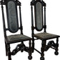 Antique Ornate Wooden Chairs Set with Upholstered Backrest (Pre-Loved)