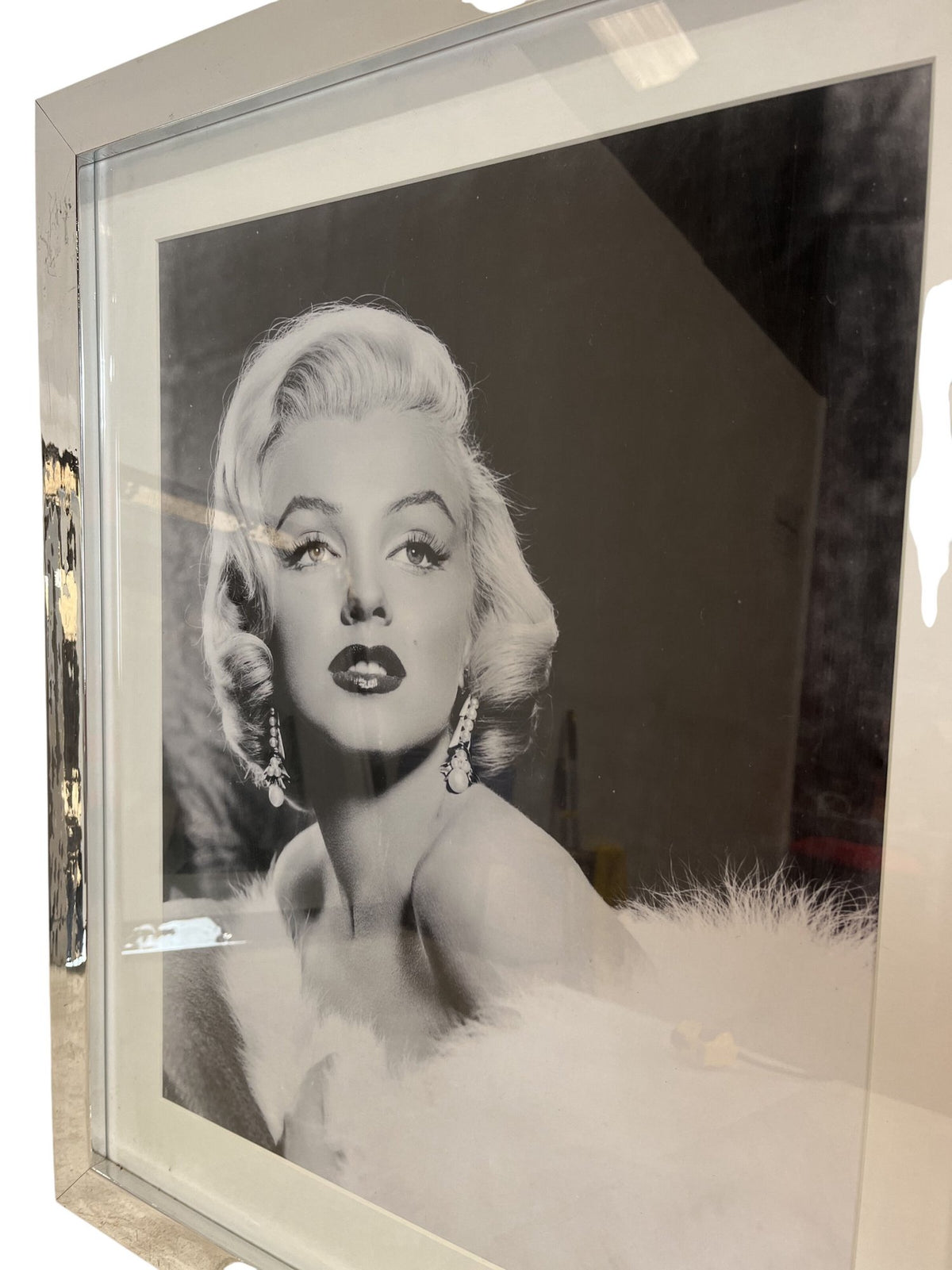 Classic Black & White Marilyn Monroe Silver Framed Photograph (Pre-Loved)