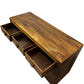 Vintage Solid Wood Sideboard with 3 Drawers & 2 Cupboards (Pre-Loved)