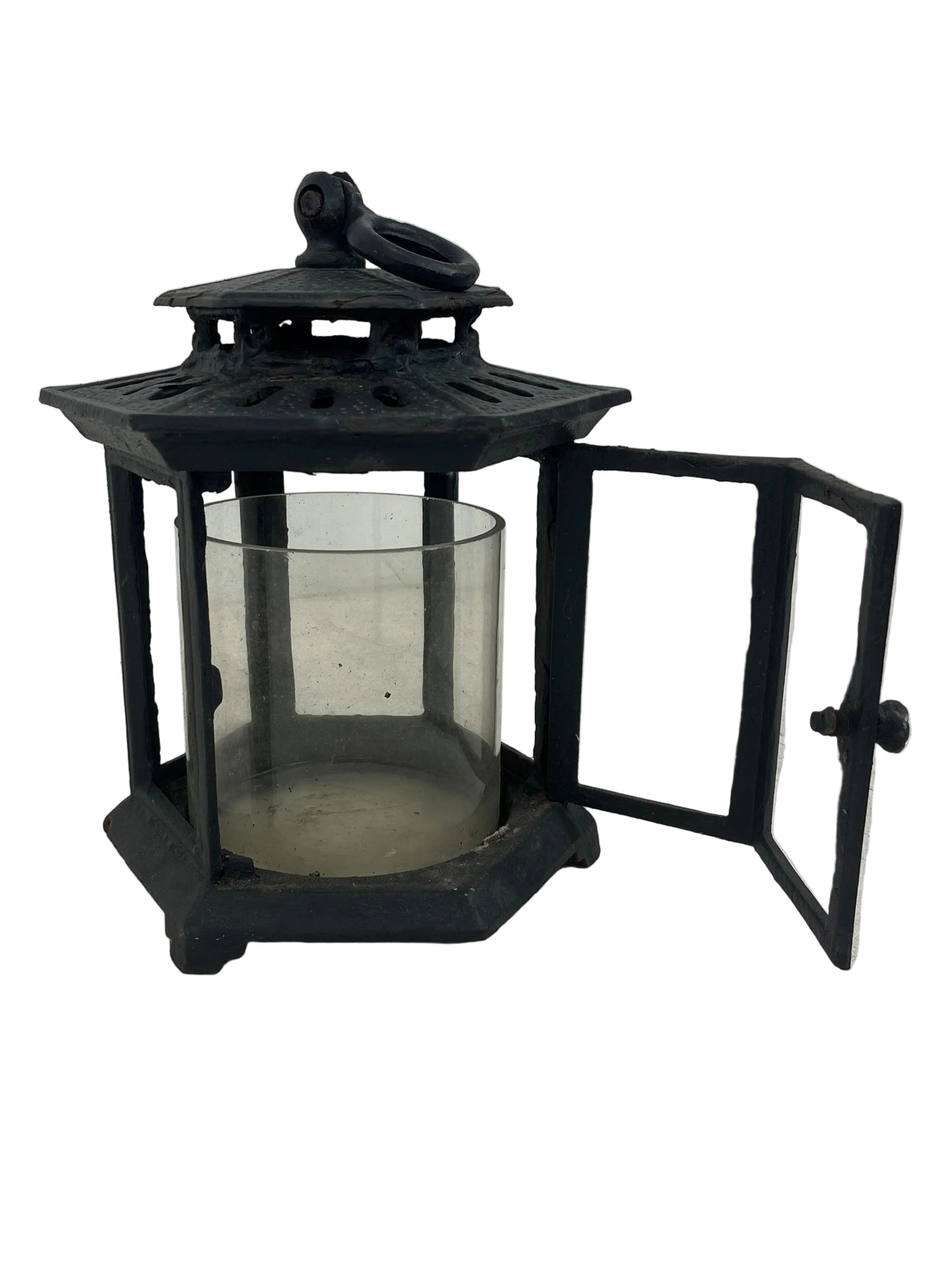 Black Metal Lantern (Pre-Loved)