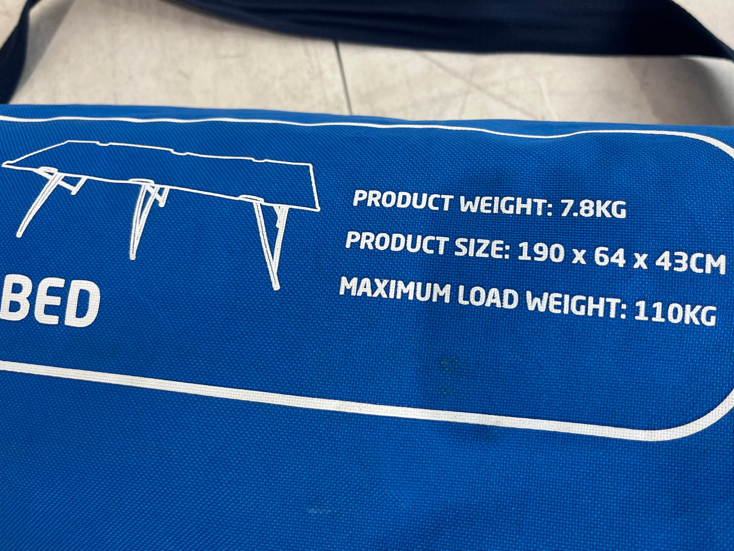 Hi Gear Blue Folding Campbed (Pre-Loved)