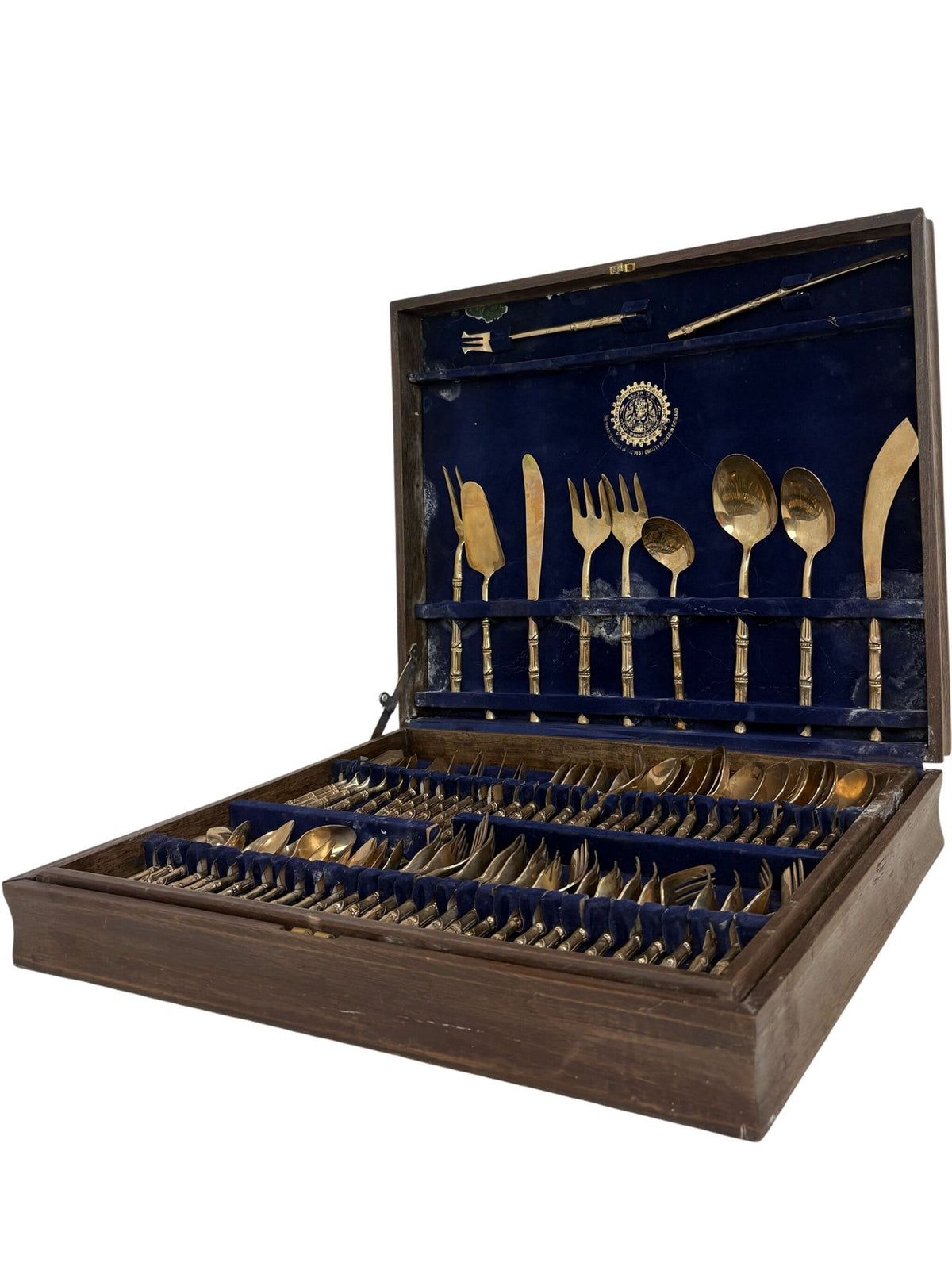 Artisan Bronze Bamboo Flatware Set (Pre-Loved)