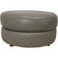 Contemporary Beige Ottoman Faux Leather (Pre-Loved)