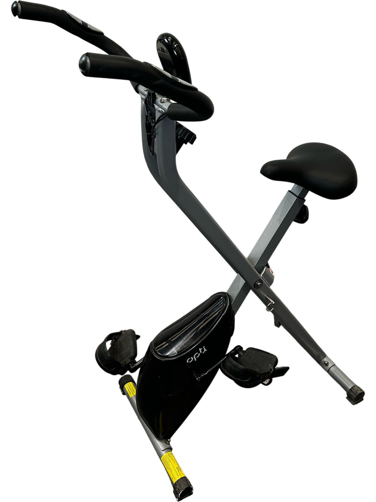 Opti Folding Exercise Bike LCD Display Compact Home Fitness Cycle (Pre-Loved)
