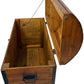 Vintage-Style Wooden Storage Chest Trunk (Pre-Loved)
