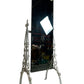 Vintage White Metal Ornate Cheval Dressing Mirror (Pre-Loved)