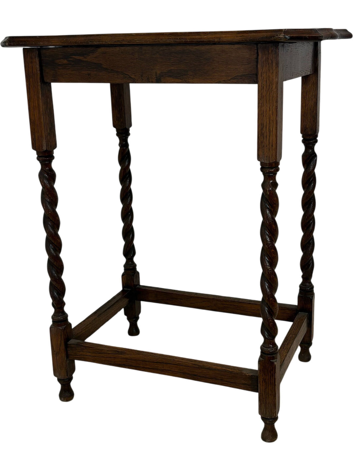 Antique Wooden End Table Twisted Leg Design (Pre-Loved)
