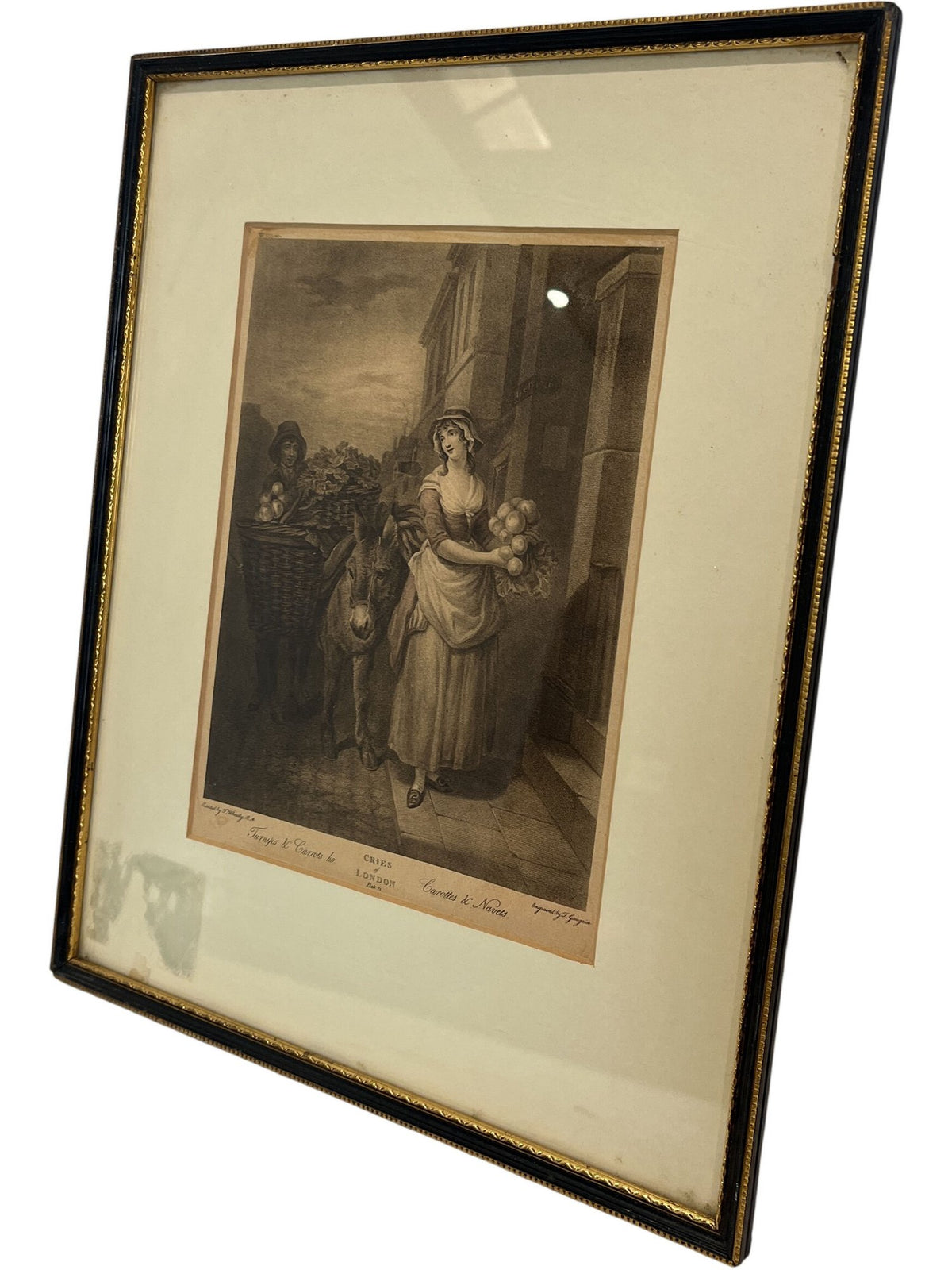 Set Of Vintage Framed Art Prints Cries From London Series (Pre-Loved)