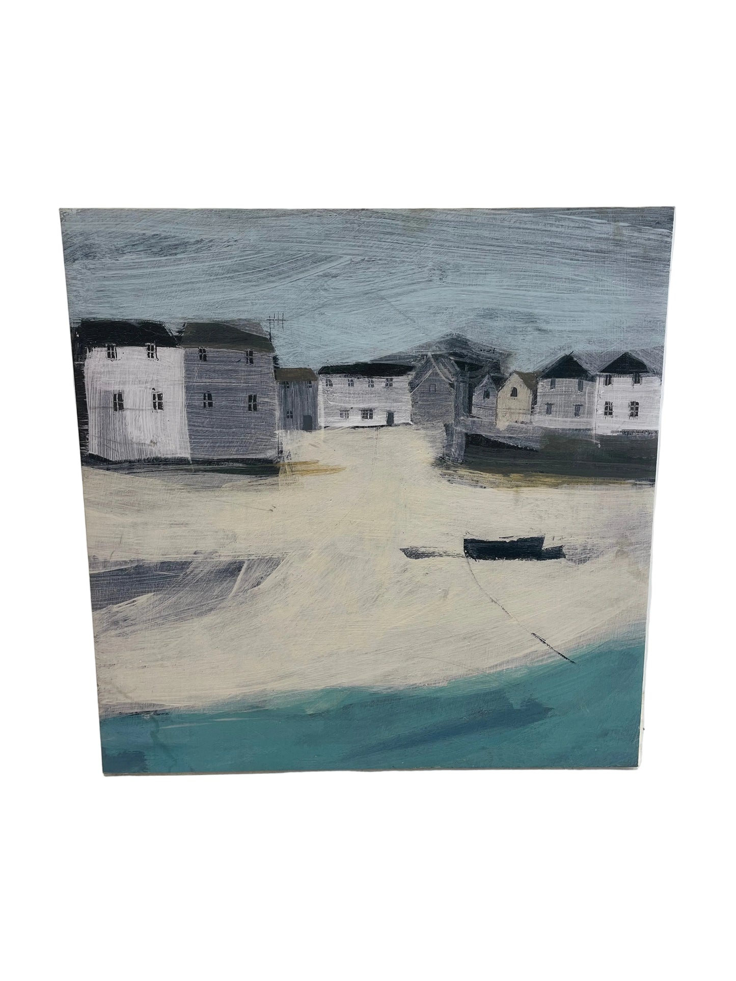 John Lewis Large St Ives Cornish Seaside Costal Canvas (Pre-Loved)
