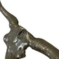 Metal Bull Skull Longhorn Wall Sculpture Western Style 70cm (Pre-Loved)