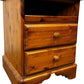 Vintage Wooden Nightstand Two Drawers Pine (Pre-Loved)