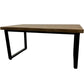Rectangular Wooden Coffee Table with Black Metal Legs (Pre-Loved)