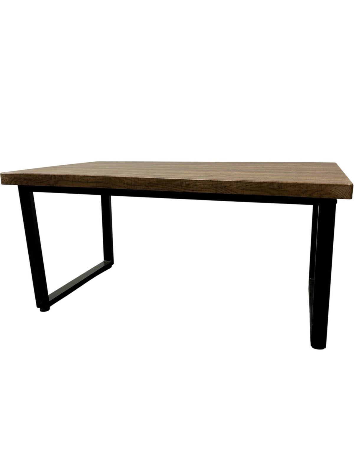 Rectangular Wooden Coffee Table with Black Metal Legs (Pre-Loved)
