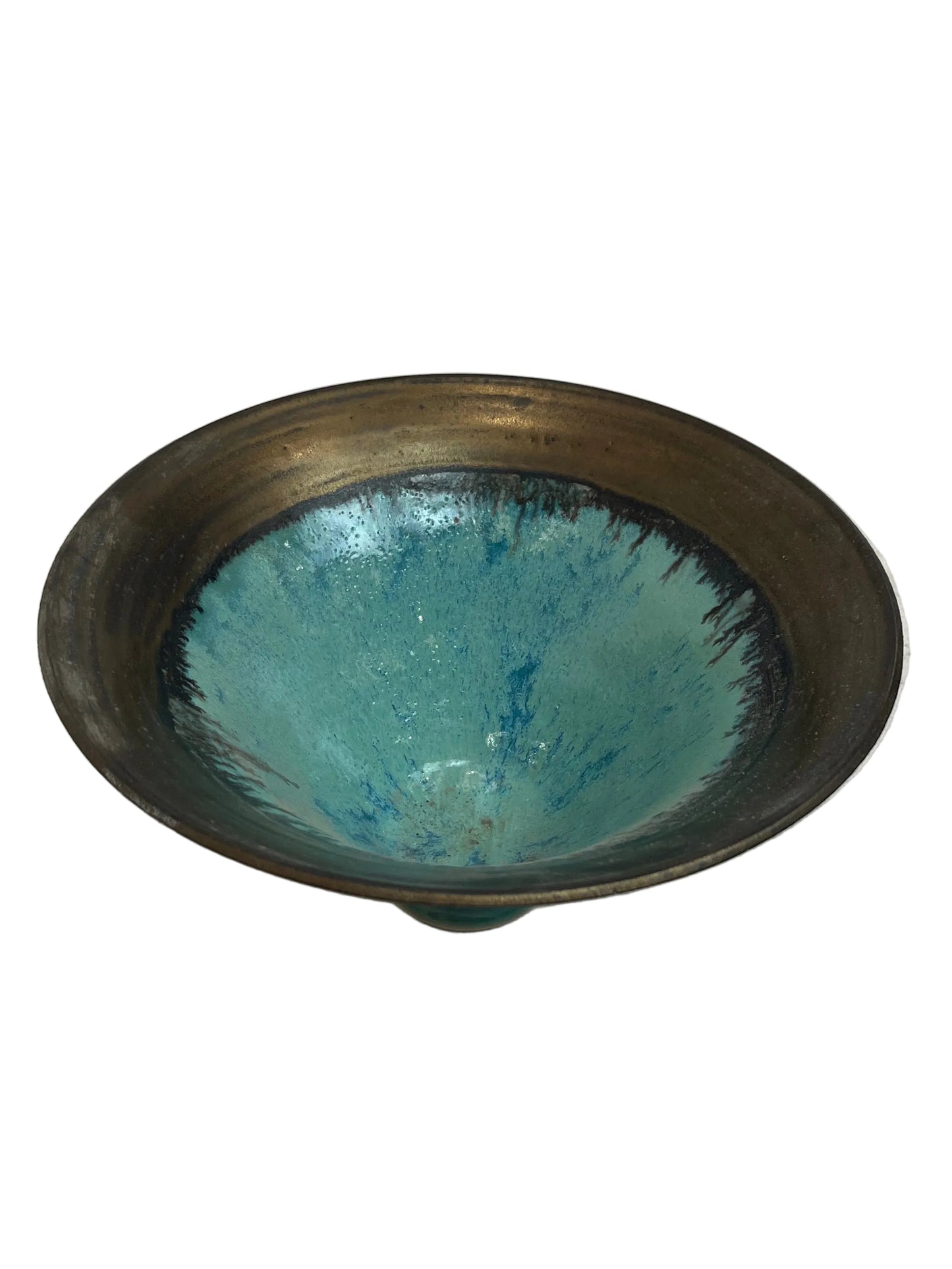 Turquoise Glaze Decorative Bowl (Pre-Loved)