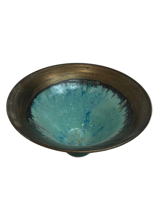 Turquoise Glaze Decorative Bowl (Pre-Loved)