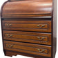 Vintage Wooden Roll Top Desk with Brass Handles (Pre-Loved)