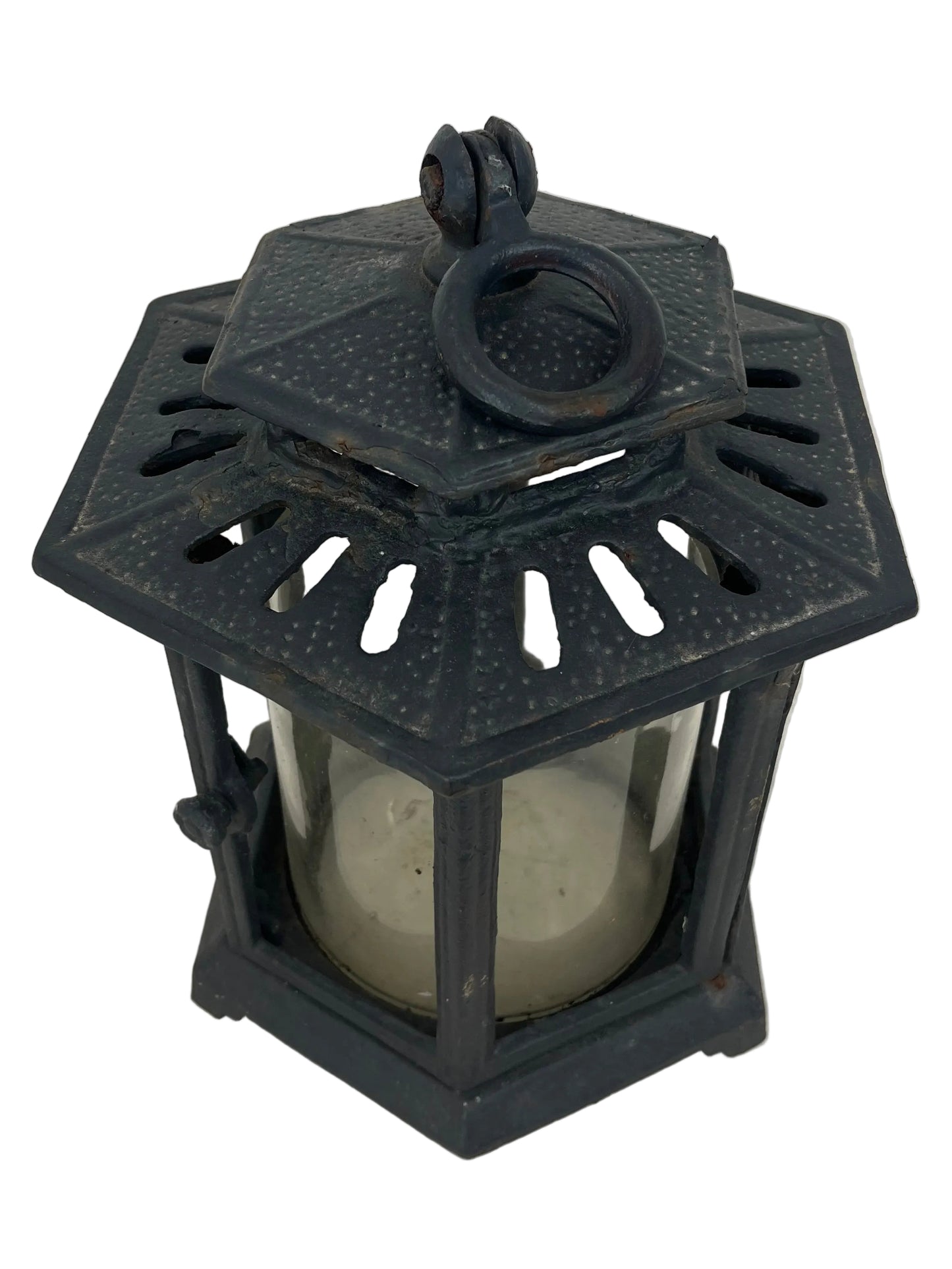 Black Metal Lantern (Pre-Loved)